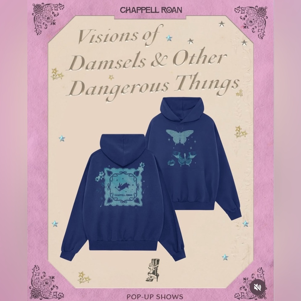 Chappell Roan Official Merch - Blue Hoodie 2XL